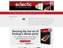 Tablet Screenshot of eclectic-entertaining.com